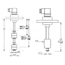 Magnetic level switch