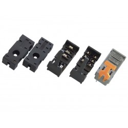 Base Rail DIN 1 y 2 contactos para reles  G2R