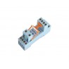 Base Rail DIN 2 y 4 contactos para reles  MYK