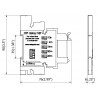 Temporizador relés PCB de 6 amperios Slimline timer