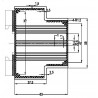 Carcasa del carril DIN aluminio ancho 101 mm