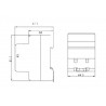 Enchufe con tierra para 230 V Rail DIN
